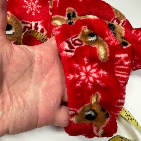 "RUDOLPH"  the red nose reindeer ladies Red Pajama  fleece Pants Size sm… - Picture 6 of 6